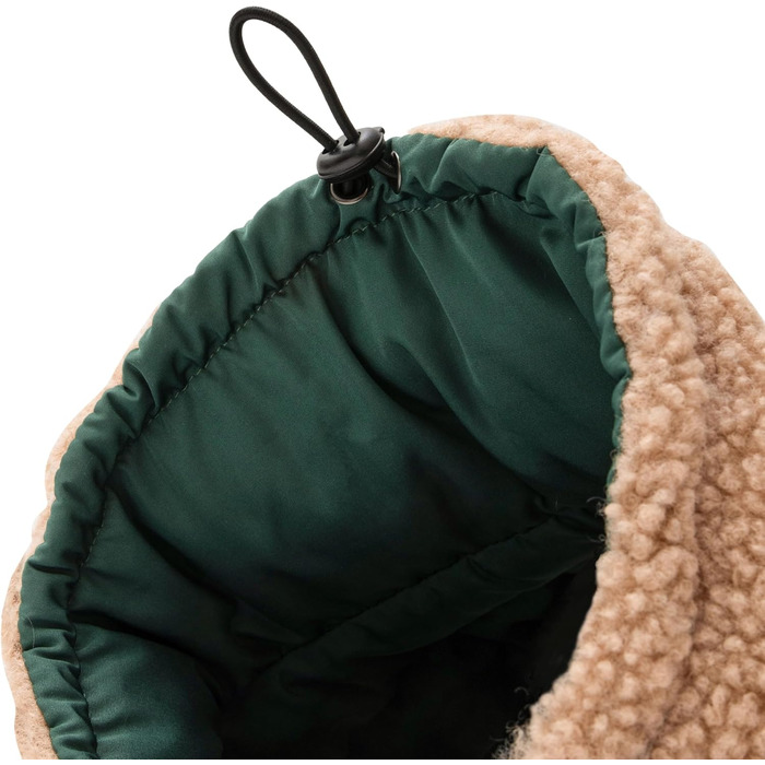 Зимовий теплий одяг для собак: двосторонній теплий одяг з пуховим дизайном, теплий одяг з Sherpa, сучасна куртка для собак, зимовий одяг для собак (зелений/бежевий, 65)