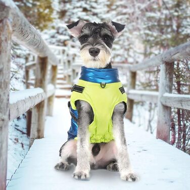 Тепла зимова куртка для собак з отвором для шлейки, водонепроникна, з відбивачами, для шиба іну, бульдога та мопса