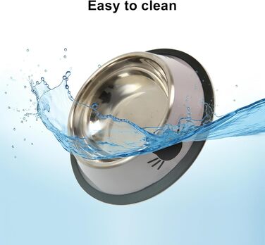 Набір мисок для котів 3 шт. + іграшка для котів, миски для корму котів, миски з нержавіючої сталі, годівниця для котів, миска для води, для котів та маленьких собак (Синій + Зелений + Срібло)