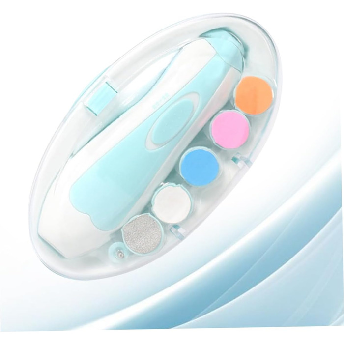 Електричний триммер для нігтів Milisten для котів та собак з LED-підсвіткою, тихий мотор, безпечна догляд, блакитний колір