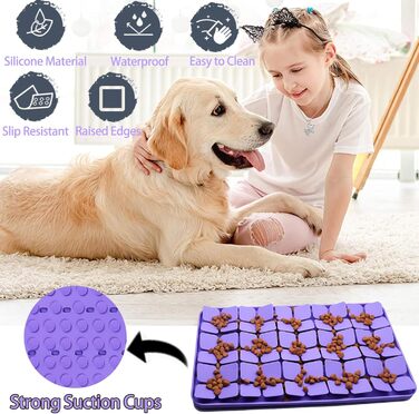 Килимок для собак Femont Leckmatte, 30 см, для повільного годування з 165 присосками, без BPA, для зниження тривоги, нудьги, грумінгу, дресирування (Зелений)