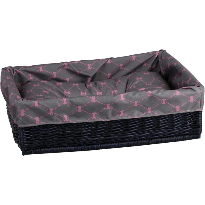 Корзина для собак та котів з плетеної лози - зручне ліжко для тварин