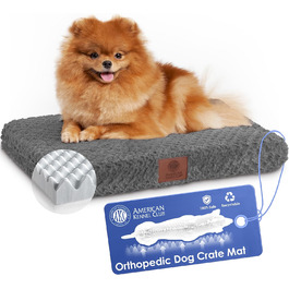 Ортопедичне ліжко для домашніх тварин American Kennel Club, 61x48 см, сіре