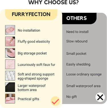 Велике ліжко для собак та людей FURRYFECTION, 180x114x35.6 см, рожеве, з ковдрою та подушкою