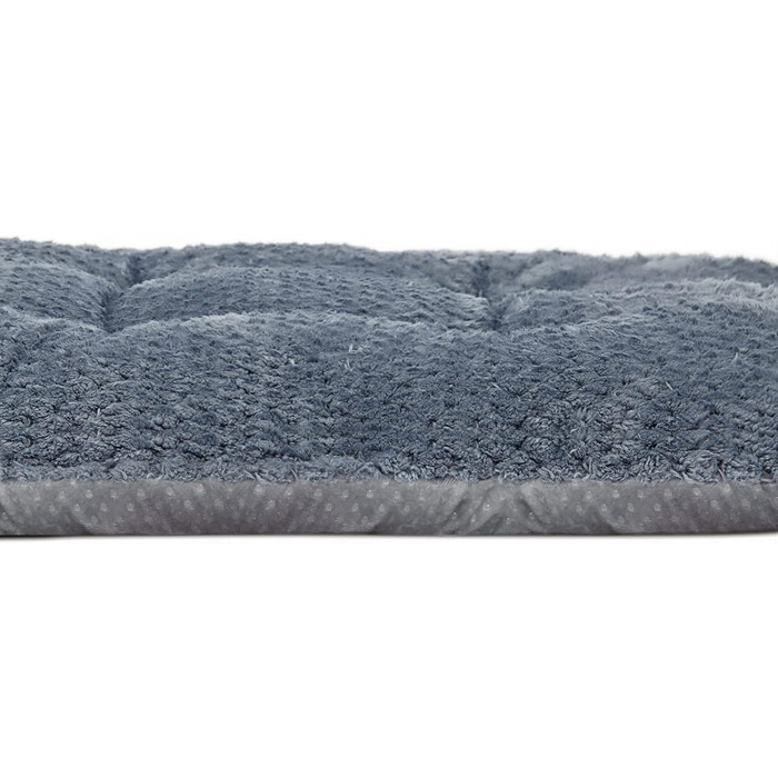 Лежак для собак і котів WONDER MIRACLE Fuzzy Deluxe, супер плюш, машинне прання, 38,1x58,4 см, сірий