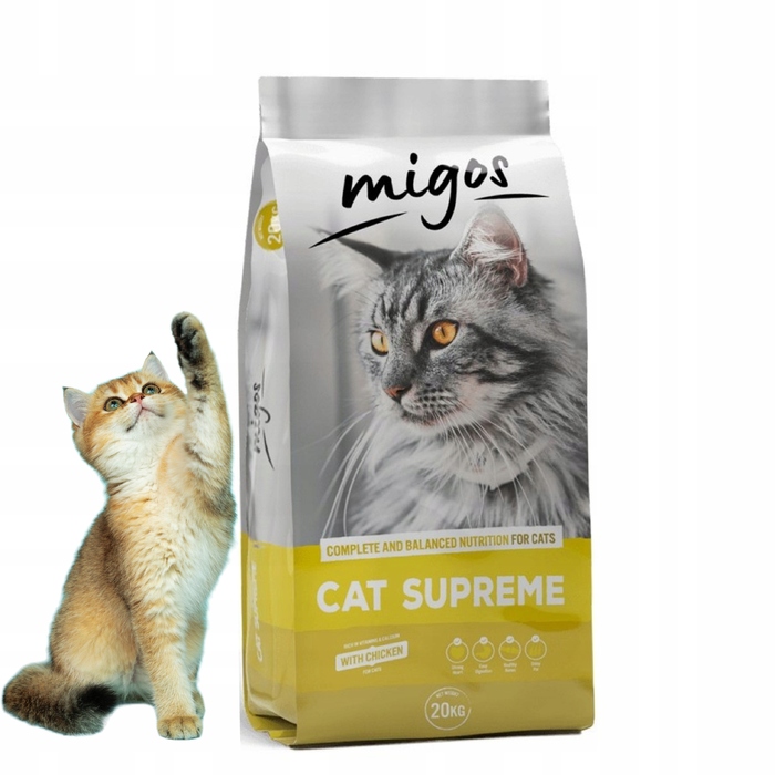 Сухий корм для дорослих котів Migos Cat Supreme, 20 кг
