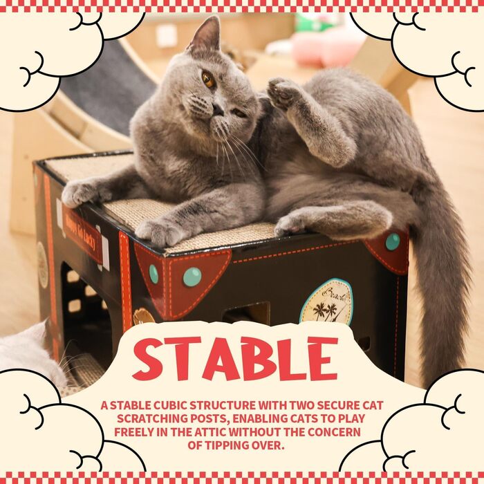 Котячий будиночок-крісло з картонної хвилястої поверхні ALL FOR PAWS Happy Go Lucky - великий, знімний, для дому