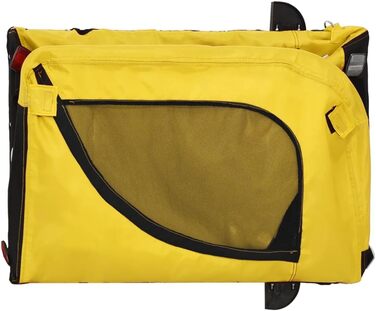 Причіп для велосипеда Gecheer для собак та інших домашніх тварин (124 x 53 x 53 см, жовто-чорний)