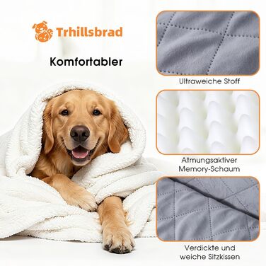 Автокрісло для собак середніх порід до 22,7 кг: безпечне, зручне, з кріпленням та антиковзким покриттям (70x60x45CM, 80x50x23CM)