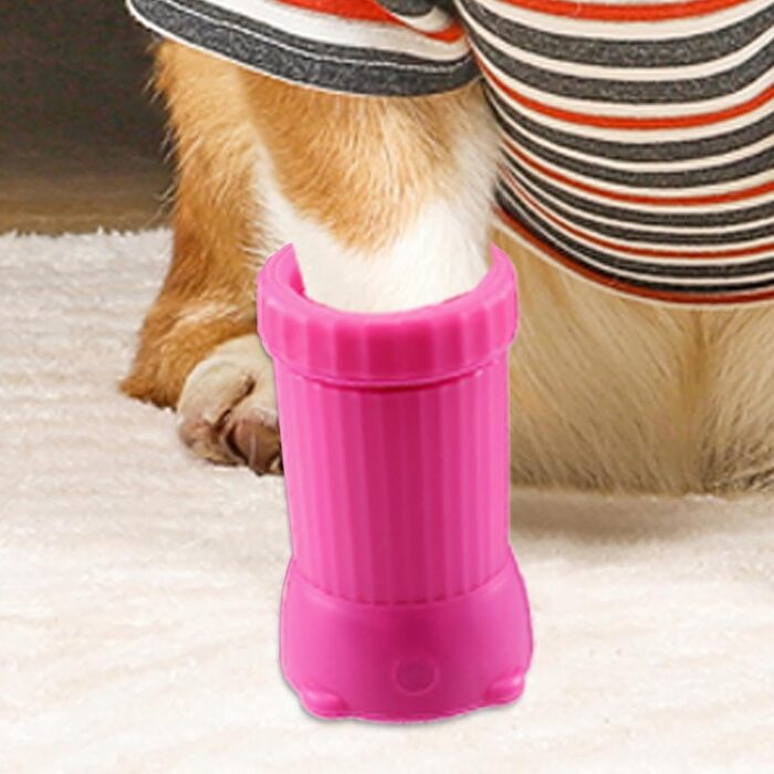 Автоматична мийка лап для собак Tanxier PAW, електрична, USB, рожева