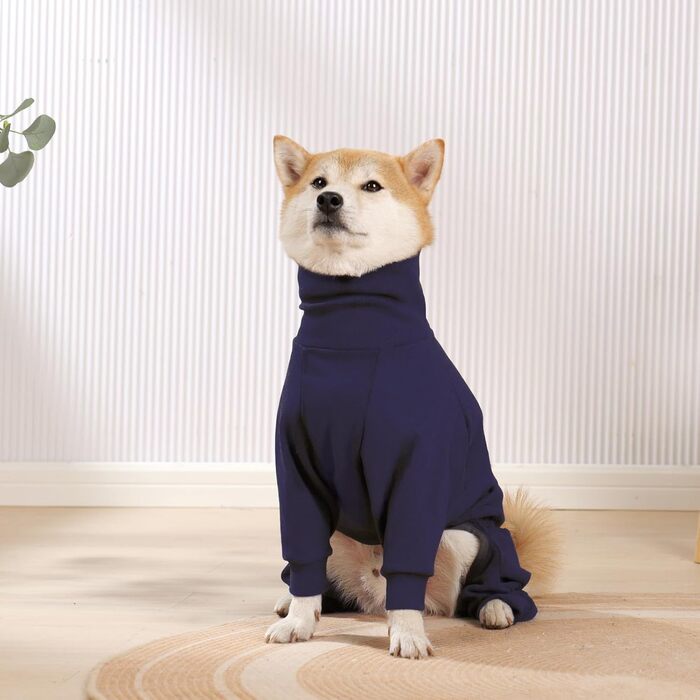 Теплий плед для собак на зиму, флісовий пуловер для собак з ніжками, м'яка чотирилапа куртка для собак маленьких та середніх порід, одяг для собак, флісова піжама (3XL, Синій)