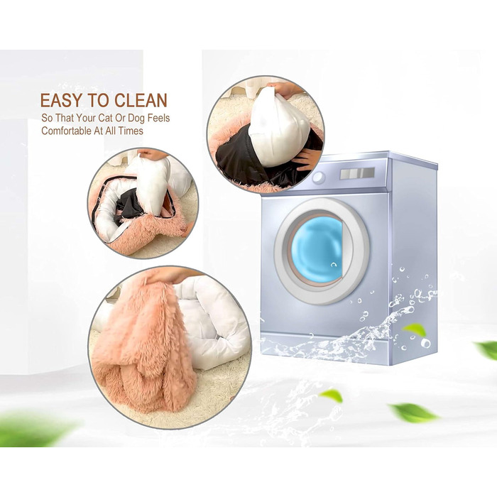 Кругла лежанка для собак та котів, лежанка-доннат, 80 см, світло-коричнева