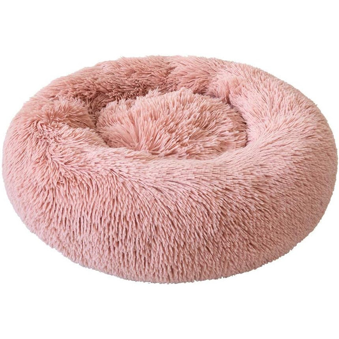 М'яке ліжко для собак та котів Loir: рожеве, 100 см, з антиковзким покриттям, миється, для великих порід