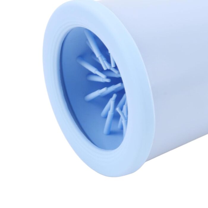 Автоматичний очищувач лап для собак, портативний мийник лап для домашніх тварин з 2 швидкостями, м'які силіконові щетинки, акумулятор 800 mAh, перезаряджається (BLUE)