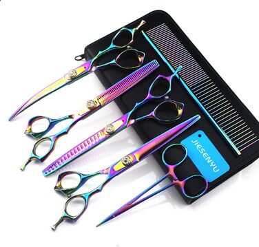 Набір професійних ножиць для грумінгу собак JIESENYU 7.0 дюймів (4 шт.)