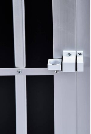 Транспортна переноска для собак Home Deluxe SKITO - M (69x54x50 см) - Алюміній + MDF, Срібно-чорний колір