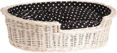 Гніздо для собак з лози e-wicker24 502-60, коричневе, 60x43x19 см (80x60x26 см, бежеве)