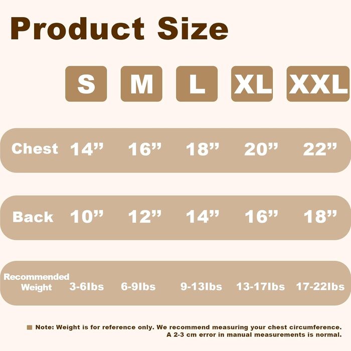 Теплий флісовий жилет для собак, розмір M (8-12 кг), коричневий
