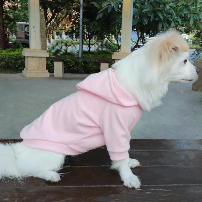 Світшот для великих собак HuaLiSiJi, теплий та легкий, м'яка текстура, для Лабрадорів (5XL, Рожевий)