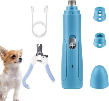 Триммер для когтів Supvox Krallenschneider – безпечний догляд за когтями собак та котів. ABS-матеріал, білий (блакитний)