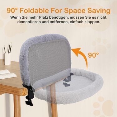 Підвісне ліжко для котів Trhillsbrad, 90° складна конструкція, 59x38 см, до 11 кг