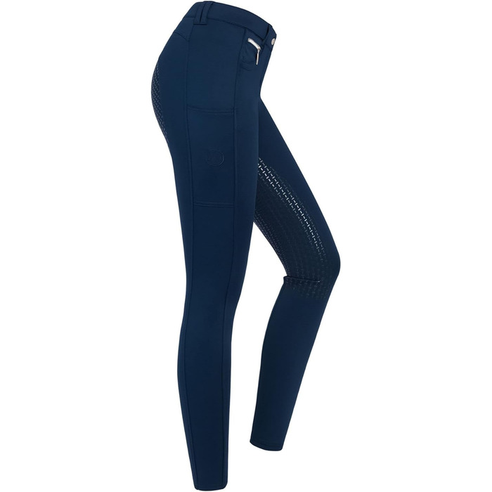 Зимові жіночі рейтузи Riders Choice з флісу та силіконовим повним обтягом - колекція RidersDeal для вершників, колір Navy, розмір 40