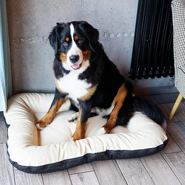 Килимок для собак 4L Textil Ella, 90x70 см, бежевий - водовідштовхувальне штучне шкіряне ліжко для собак середніх порід