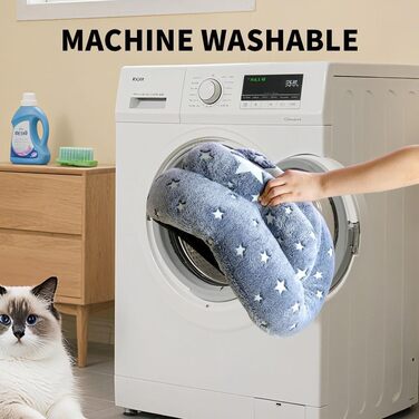 Кругле м'яке ліжко для котів та цуценят, 50 см. Зручне, миється, з штучного хутра. Підходить для квартирних котів та собак.