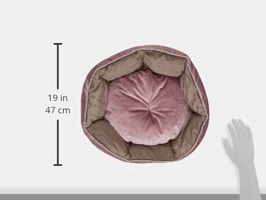 Крісло-лежанка для собак та котів Ferplast QUEEN 45, рожеве, з подушкою, 44 x 40 x 16 см