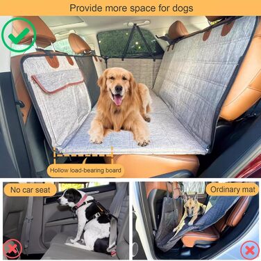 Підстилка для собак у багажник авто, водонепроникна, з твердим дном, до 130 кг, з сіткою, чорна