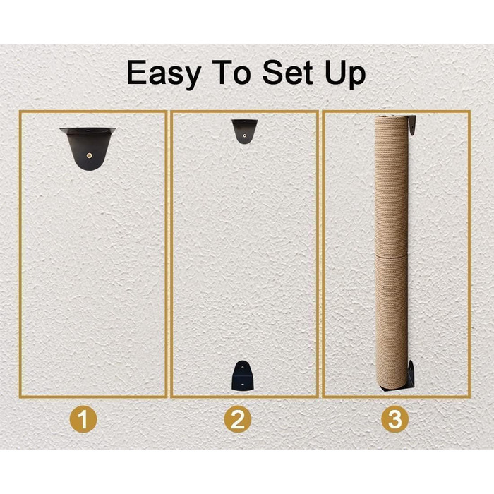 Дряпка для котів, 81 см, з полицями, для дому (оновлення з джютового мотузка)