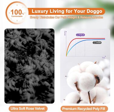 Крісло-ліжко для собак великих та середніх порід, чорне, 91x58 см, водонепроникне, дихаюче, зручне, миється