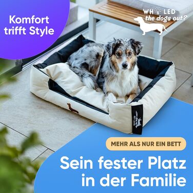 Ліжко для собак - міцне, для великих та маленьких собак, цуценят та літніх тварин. Зручне, м'яке, різних кольорів (M, пісочний)