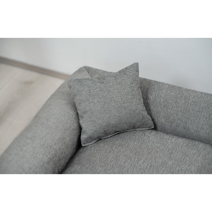 Килимок для собак Sofi Grosse - зручний лежак для середніх та маленьких собак. Лежанка з поліуретану, миється, м'яка, довговічна, стійка до зношування та розривів (XXL, 130x100 см, сірий)