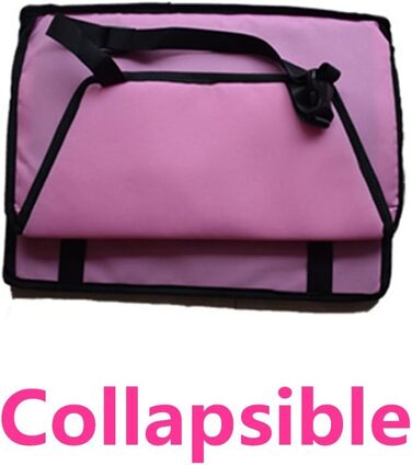 Складана лежанка для цуценят, водонепроникна, з карабіном, універсальна (чорна)