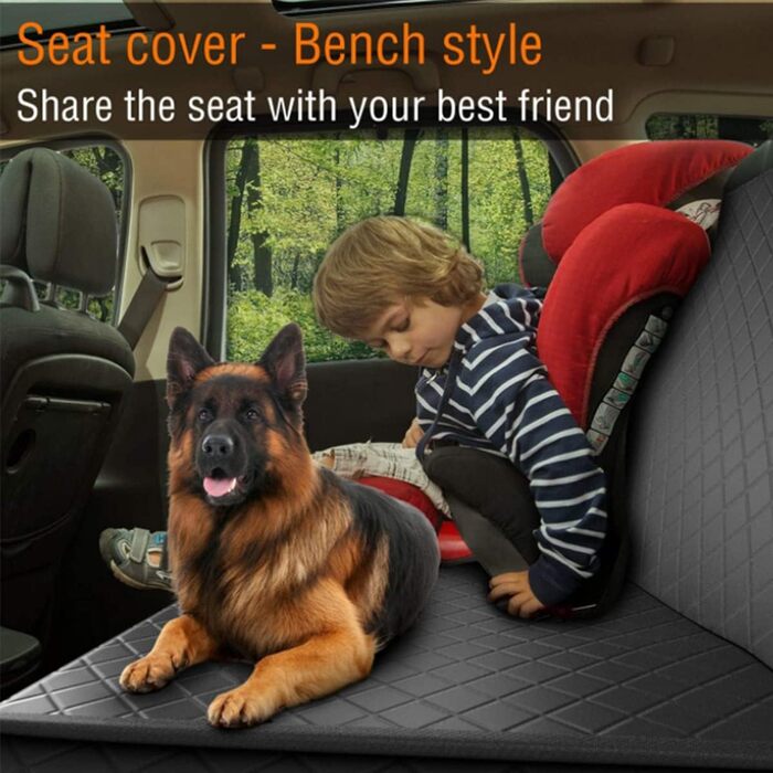 Захист для заднього сидіння автомобіля Baodan: коврик для собак, чорний, вологостійкий, для універсальних авто та SUV