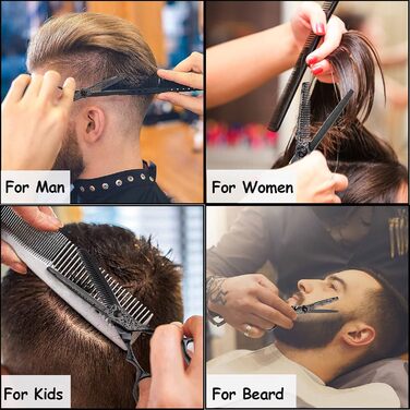 Професійні ножиці для волосся PURPLEBIRD 6 дюймів (ефільовані) з японської сталі 440C для жінок та чоловіків