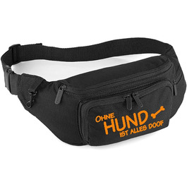 Сумка для ласощів для собак, сумка для догхантерів, чорно-помаранчевий колір