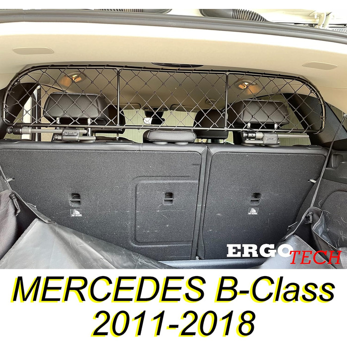 Сітка розділювач для Mercedes B-Klasse (2011-2018) ERGOTECH RDA65-XS16 - для собак та багажу