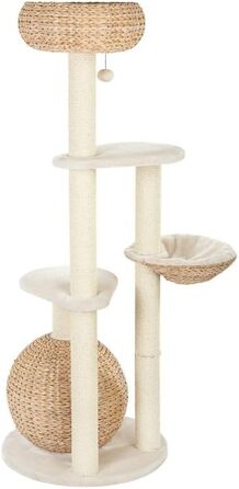 Дерево для котів ZooPlus Laguna з місцями для відпочинку з рогожу, довгі сизалеві стовпчики, висота 160 см