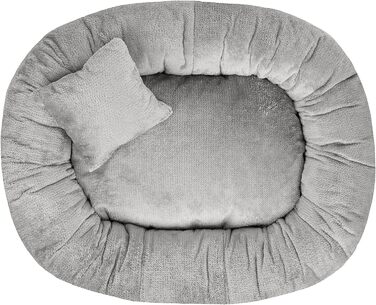 Килимок для собак Лілі, для маленьких собак - м'який лежак з Sorisso тканини, зносостійкий, міцний (M, світло-сірий)