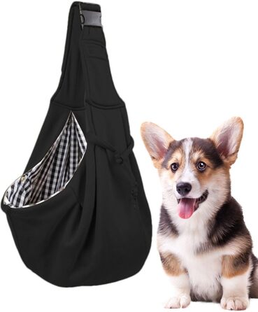 Транспортна сумка для собак - переноска для маленьких собак, чорна, для подорожей
