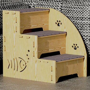 Сходинки для собак: 3-ступенева сходинка для домашніх тварин, антиковзка рампочка для собак, котів та інших дрібних тварин