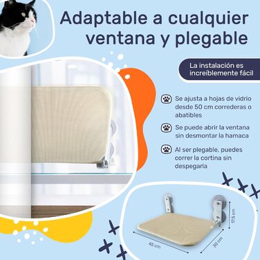 Гніздо-гамак для котів на вікно з присосками, складане ліжко для котів, міцний гамак для вікон, з подвійними присосками