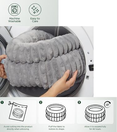 Туннель для котів KunpengZen, фетровий донат з шурхотом, котяча печера, іграшка-кошик для котів та дрібних тварин (до 4 кг), 60 см, сірий