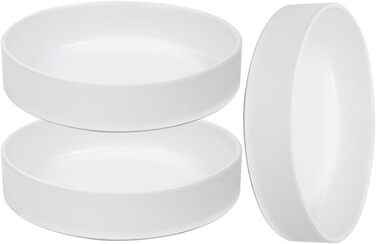 Набір мисок для котів з кераміки, 3 шт. – миски для котів та кошенят, 15 x 4 см, білий