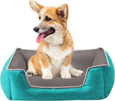 Ортопедичне ліжко для собак та котів PETCUTE: м'яке, зручне, миється. Розміри: S (40x30x17 см). Кольори: зелений, блакитний.