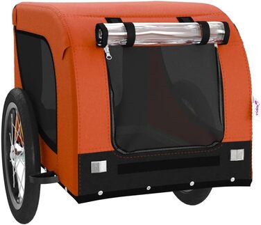 Причіп для велосипеда Gecheer для собак та котів, транспортний причіп для домашніх тварин, 124 x 65 x 66 см, оранжевий