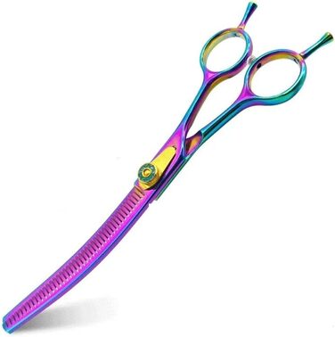 Професійна витончена ножиці для грумінгу собак 7.0 дюймів, з нержавіючої сталі, для тонкого вирівнювання (30%)