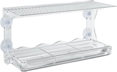 vidaXL Набір 2 акрилових годівниць для птахів на вікно, прозорі, 30x12x15 см